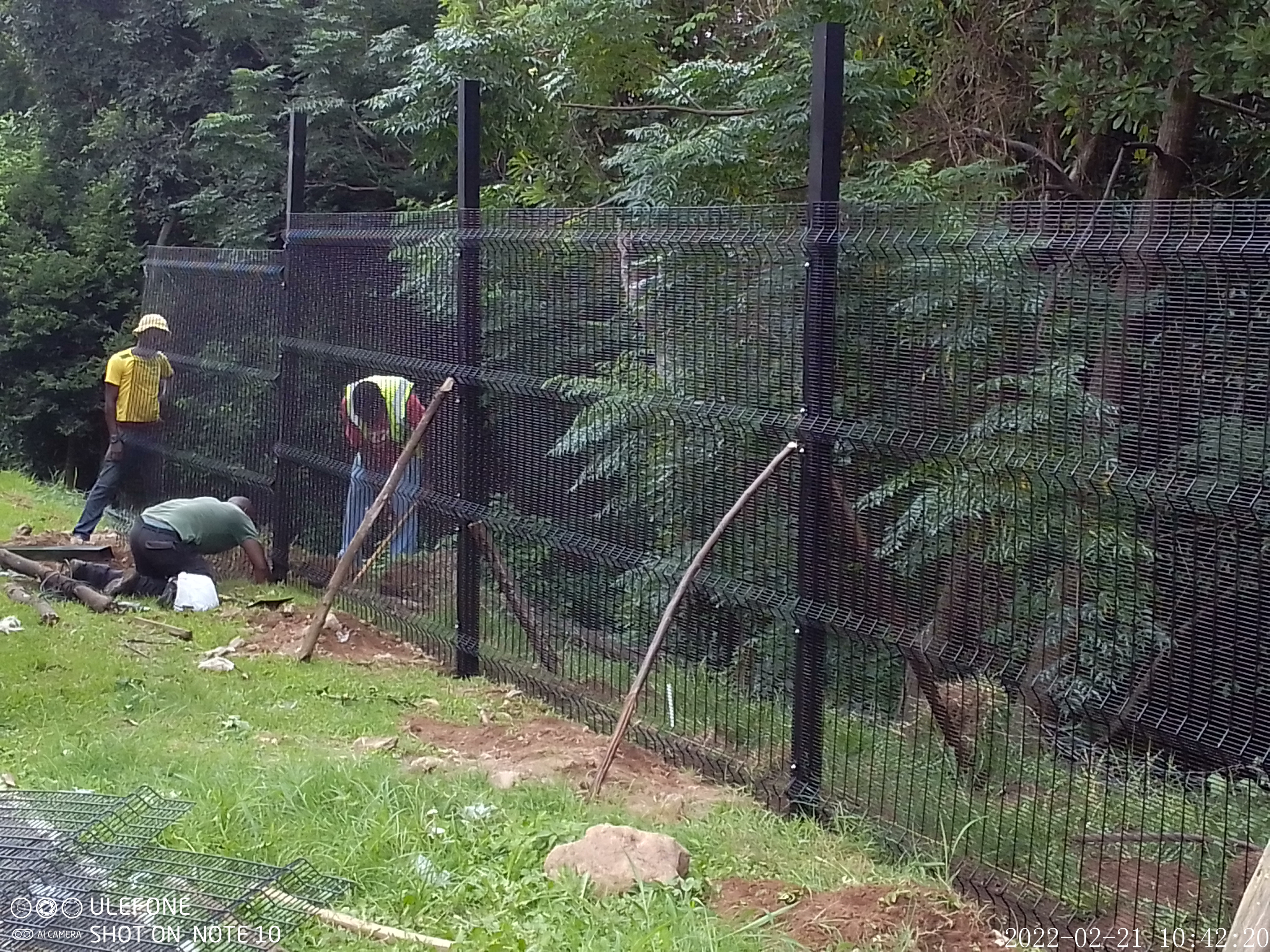 Clearview fence installation